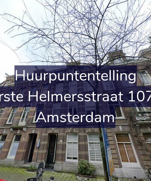 Foto gevel Huurpuntentelling voor Eerste Helmersstraat 107-1, Amsterdam