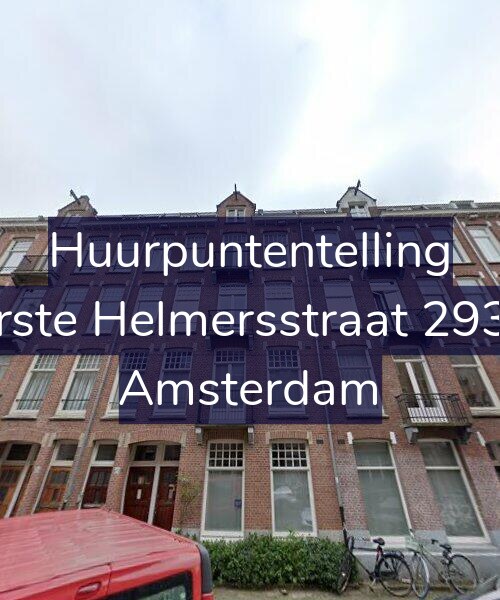 Foto gevel Huurpuntentelling voor Eerste Helmersstraat 293-2, Amsterdam