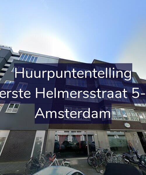 Foto gevel Huurpuntentelling voor Eerste Helmersstraat 5-C, Amsterdam