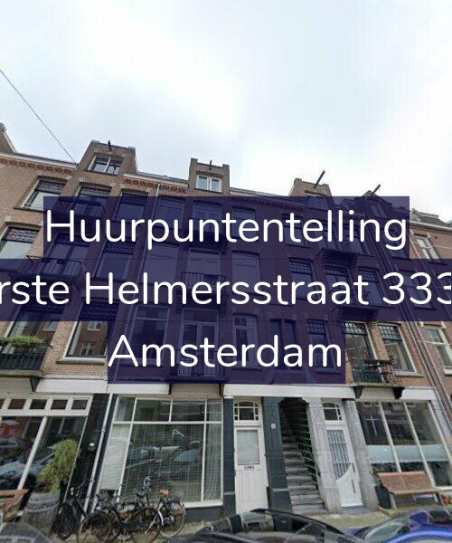 Foto gevel Huurpuntentelling voor Eerste Helmersstraat 333-1, Amsterdam