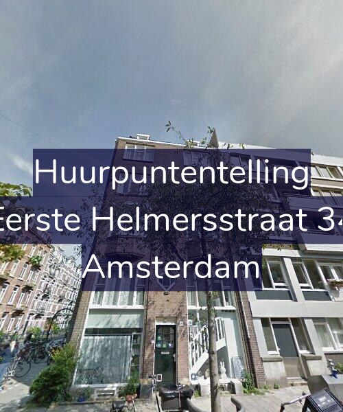 Foto gevel Huurpuntentelling voor Eerste Helmersstraat 34, Amsterdam
