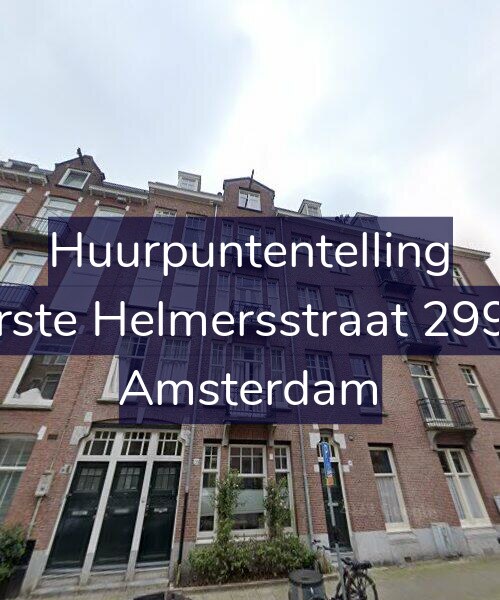 Foto gevel Huurpuntentelling voor Eerste Helmersstraat 299-3, Amsterdam