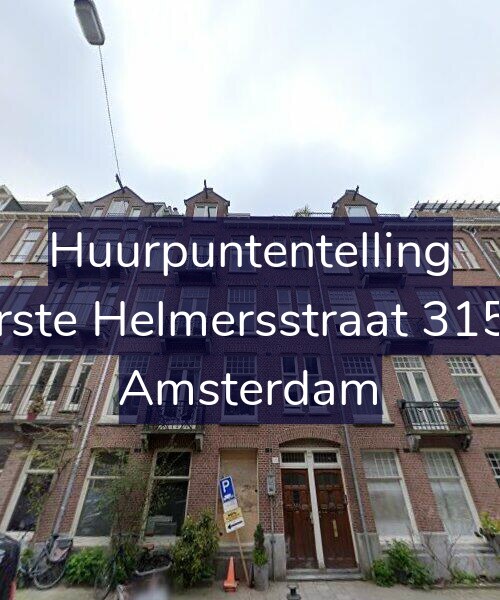 Foto gevel Huurpuntentelling voor Eerste Helmersstraat 315-1, Amsterdam