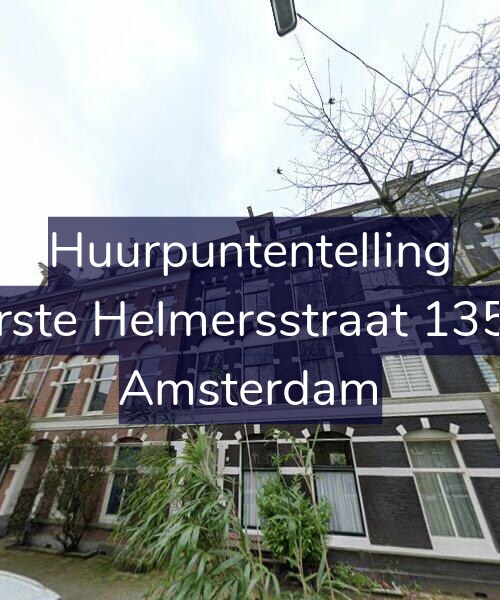 Foto gevel Huurpuntentelling voor Eerste Helmersstraat 135-1, Amsterdam