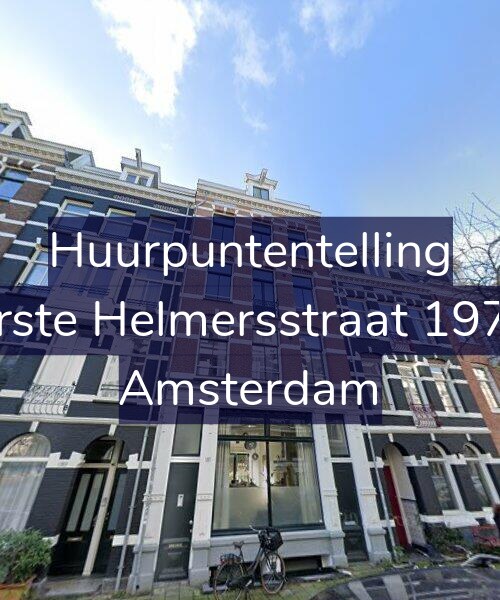 Foto gevel Huurpuntentelling voor Eerste Helmersstraat 197-1, Amsterdam