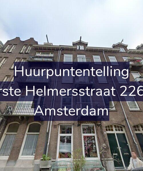 Foto gevel Huurpuntentelling voor Eerste Helmersstraat 226-H, Amsterdam