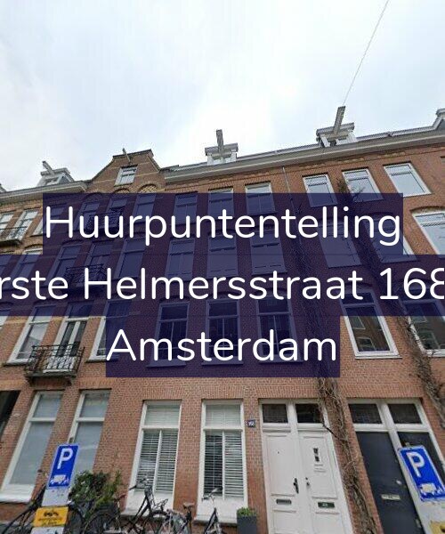 Foto gevel Huurpuntentelling voor Eerste Helmersstraat 168-1, Amsterdam