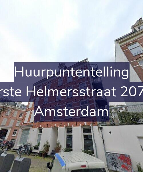 Foto gevel Huurpuntentelling voor Eerste Helmersstraat 207-C, Amsterdam