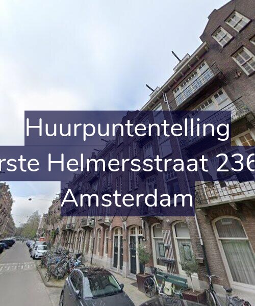 Foto gevel Huurpuntentelling voor Eerste Helmersstraat 236-4, Amsterdam