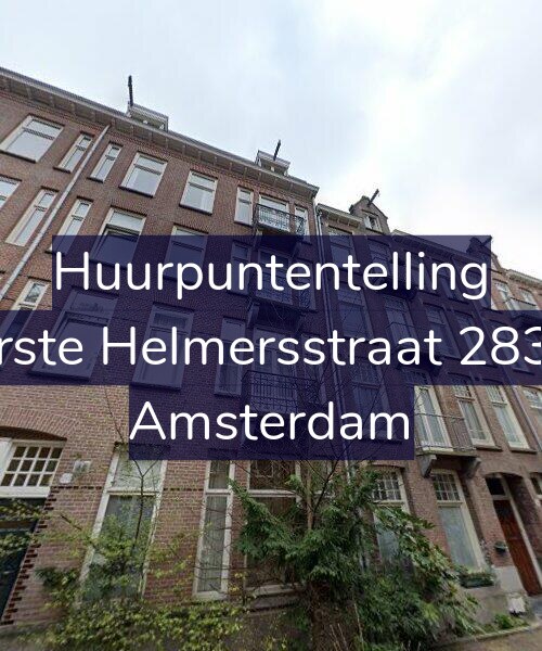 Foto gevel Huurpuntentelling voor Eerste Helmersstraat 283-4, Amsterdam