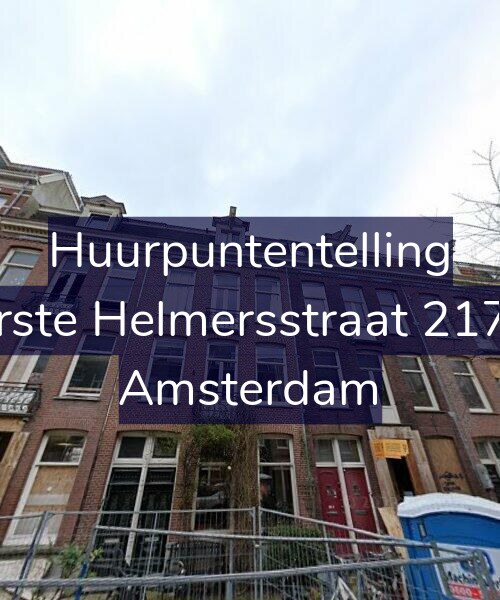 Foto gevel Huurpuntentelling voor Eerste Helmersstraat 217-1, Amsterdam