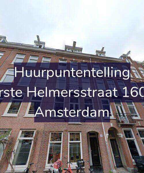 Foto gevel Huurpuntentelling voor Eerste Helmersstraat 160-1, Amsterdam