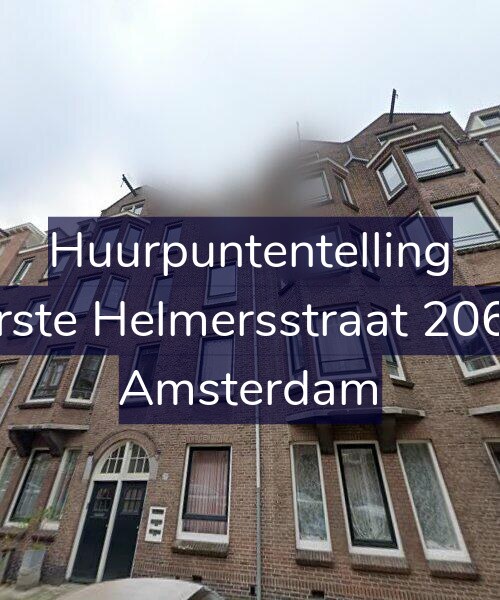 Foto gevel Huurpuntentelling voor Eerste Helmersstraat 206-1, Amsterdam