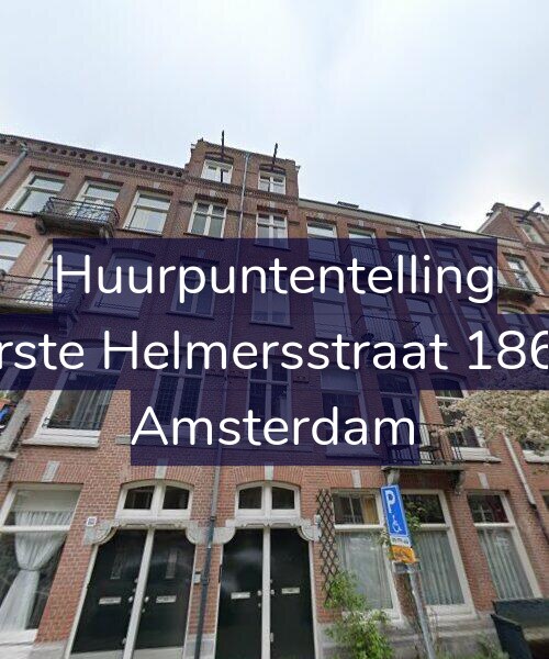 Foto gevel Huurpuntentelling voor Eerste Helmersstraat 186-2, Amsterdam
