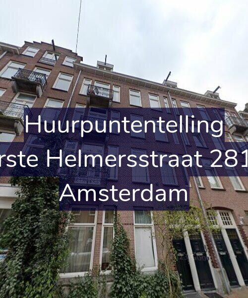 Foto gevel Huurpuntentelling voor Eerste Helmersstraat 281-3, Amsterdam