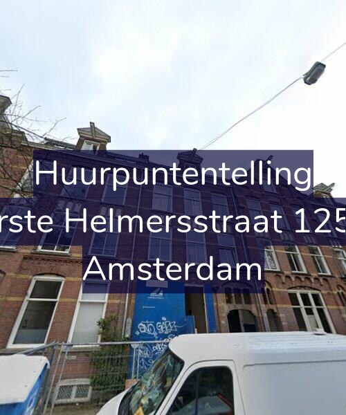 Foto gevel Huurpuntentelling voor Eerste Helmersstraat 125-1, Amsterdam