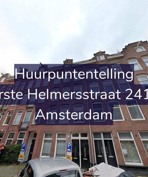 Foto gevel Huurpuntentelling voor Eerste Helmersstraat 241-1, Amsterdam