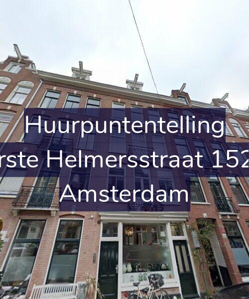 Foto gevel Huurpuntentelling voor Eerste Helmersstraat 152-2, Amsterdam