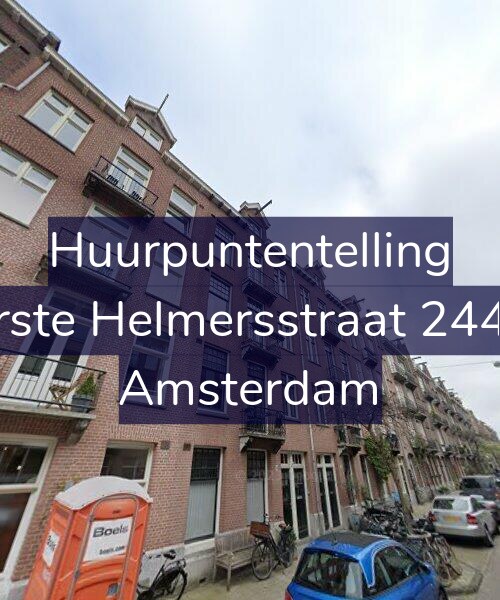 Foto gevel Huurpuntentelling voor Eerste Helmersstraat 244-C, Amsterdam