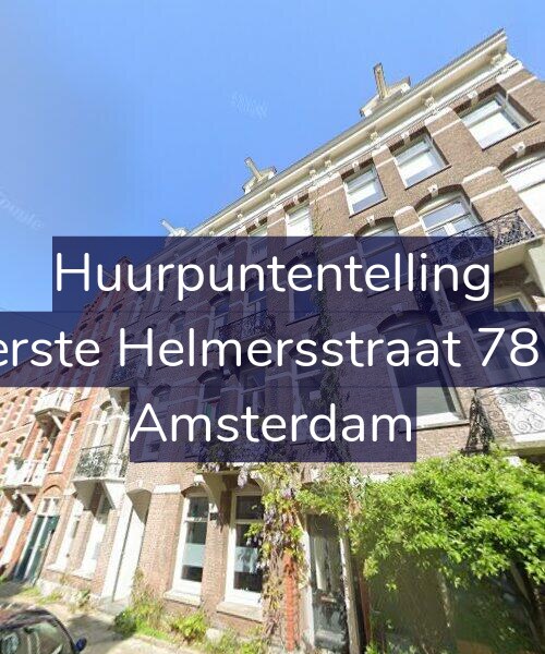 Foto gevel Huurpuntentelling voor Eerste Helmersstraat 78-1, Amsterdam