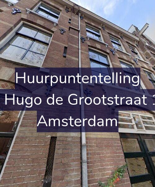 Foto gevel Huurpuntentelling voor Eerste Hugo de Grootstraat 13-BH, Amsterdam