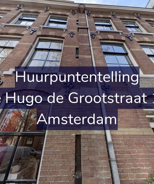 Foto gevel Huurpuntentelling voor Eerste Hugo de Grootstraat 13-G1, Amsterdam