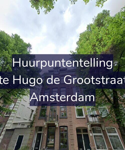 Foto gevel Huurpuntentelling voor Eerste Hugo de Grootstraat 1-2, Amsterdam