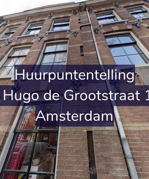 Foto gevel Huurpuntentelling voor Eerste Hugo de Grootstraat 13-MH, Amsterdam