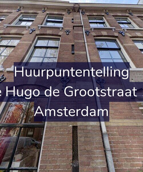 Foto gevel Huurpuntentelling voor Eerste Hugo de Grootstraat 13-K1, Amsterdam