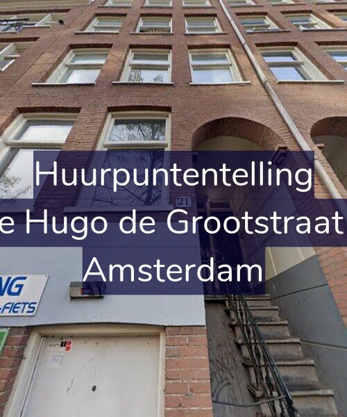 Foto gevel Huurpuntentelling voor Eerste Hugo de Grootstraat 21-1, Amsterdam