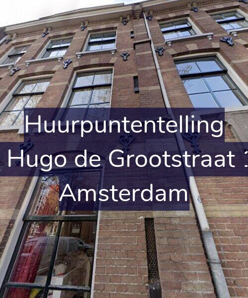 Foto gevel Huurpuntentelling voor Eerste Hugo de Grootstraat 13-M2, Amsterdam