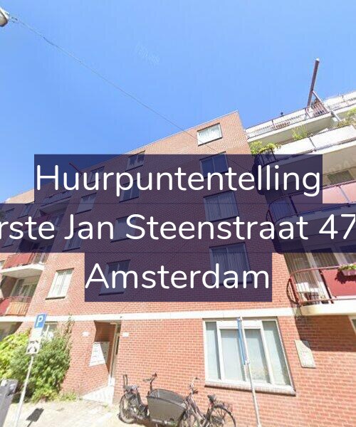 Foto gevel Huurpuntentelling voor Eerste Jan Steenstraat 47-B, Amsterdam