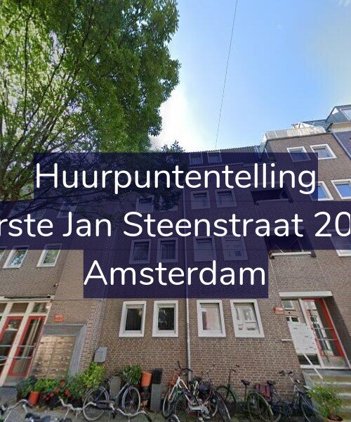 Foto gevel Huurpuntentelling voor Eerste Jan Steenstraat 20-A, Amsterdam