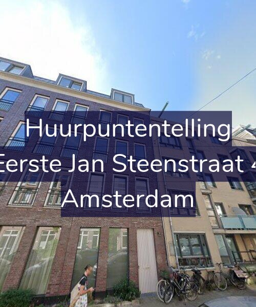 Foto gevel Huurpuntentelling voor Eerste Jan Steenstraat 4, Amsterdam