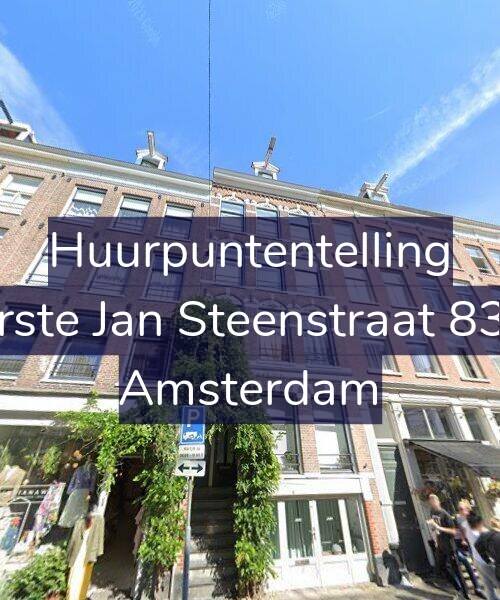 Foto gevel Huurpuntentelling voor Eerste Jan Steenstraat 83-3, Amsterdam