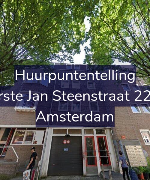 Foto gevel Huurpuntentelling voor Eerste Jan Steenstraat 22-D, Amsterdam