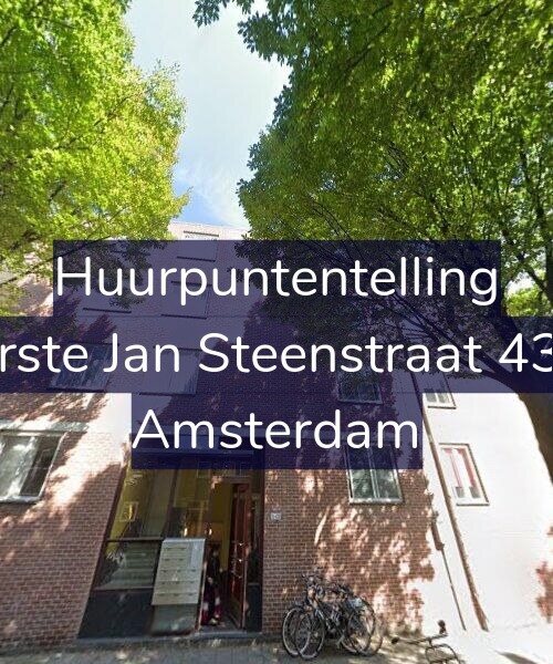 Foto gevel Huurpuntentelling voor Eerste Jan Steenstraat 43-E, Amsterdam