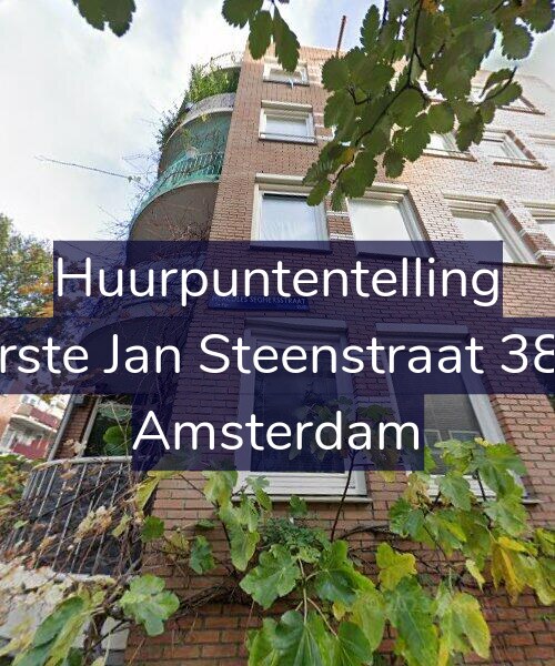 Foto gevel Huurpuntentelling voor Eerste Jan Steenstraat 38-E, Amsterdam
