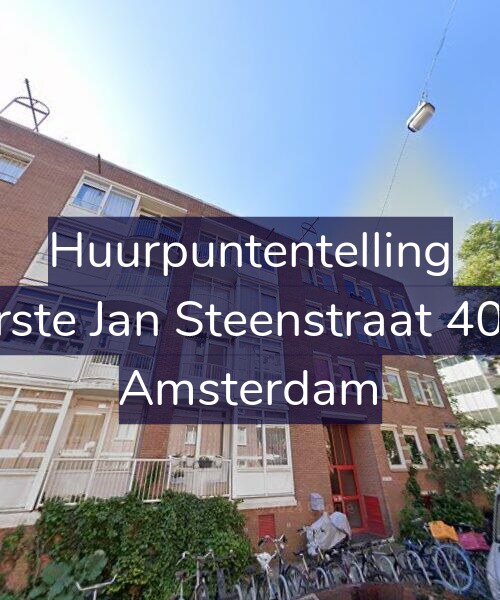 Foto gevel Huurpuntentelling voor Eerste Jan Steenstraat 40-A, Amsterdam