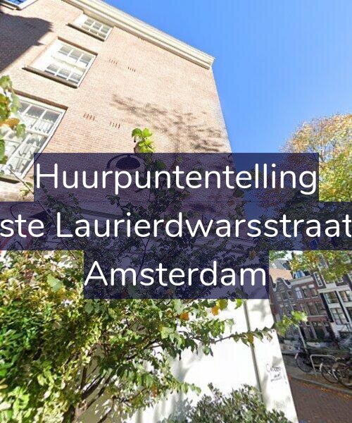 Foto gevel Huurpuntentelling voor Eerste Laurierdwarsstraat 37, Amsterdam