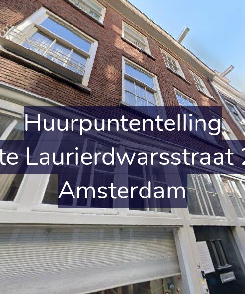 Foto gevel Huurpuntentelling voor Eerste Laurierdwarsstraat 26-1, Amsterdam