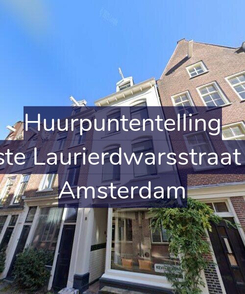 Foto gevel Huurpuntentelling voor Eerste Laurierdwarsstraat 9-2, Amsterdam