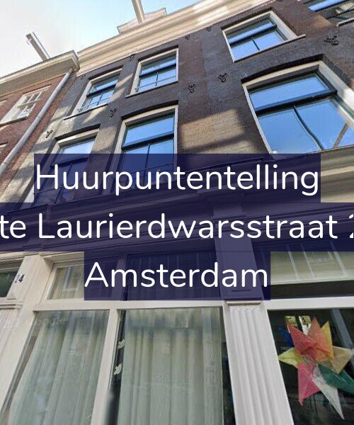 Foto gevel Huurpuntentelling voor Eerste Laurierdwarsstraat 24-1, Amsterdam