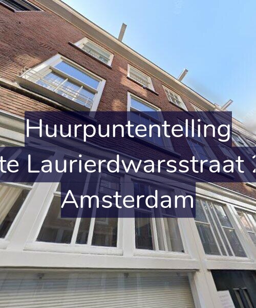 Foto gevel Huurpuntentelling voor Eerste Laurierdwarsstraat 26-2, Amsterdam