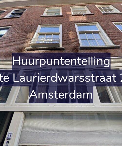 Foto gevel Huurpuntentelling voor Eerste Laurierdwarsstraat 28-1, Amsterdam