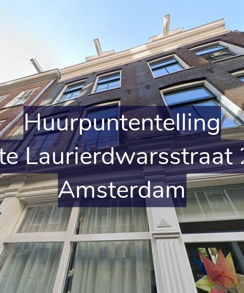 Foto gevel Huurpuntentelling voor Eerste Laurierdwarsstraat 24-3, Amsterdam