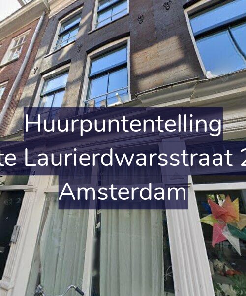 Foto gevel Huurpuntentelling voor Eerste Laurierdwarsstraat 24-H, Amsterdam