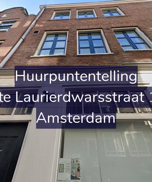 Foto gevel Huurpuntentelling voor Eerste Laurierdwarsstraat 18-B, Amsterdam