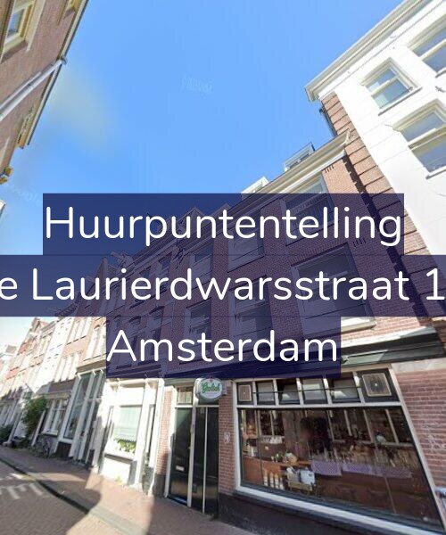 Foto gevel Huurpuntentelling voor Eerste Laurierdwarsstraat 17-A1, Amsterdam