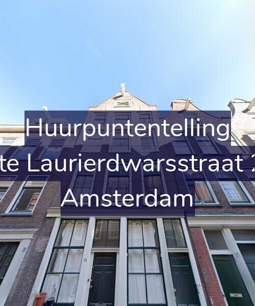 Foto gevel Huurpuntentelling voor Eerste Laurierdwarsstraat 23-2, Amsterdam